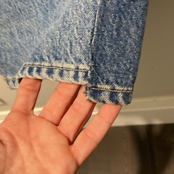 SLVRLAKE London Jeans Re-work Paneled 2 Tone Reverse Denim Jeans Size 32 - Picture 7 of 16